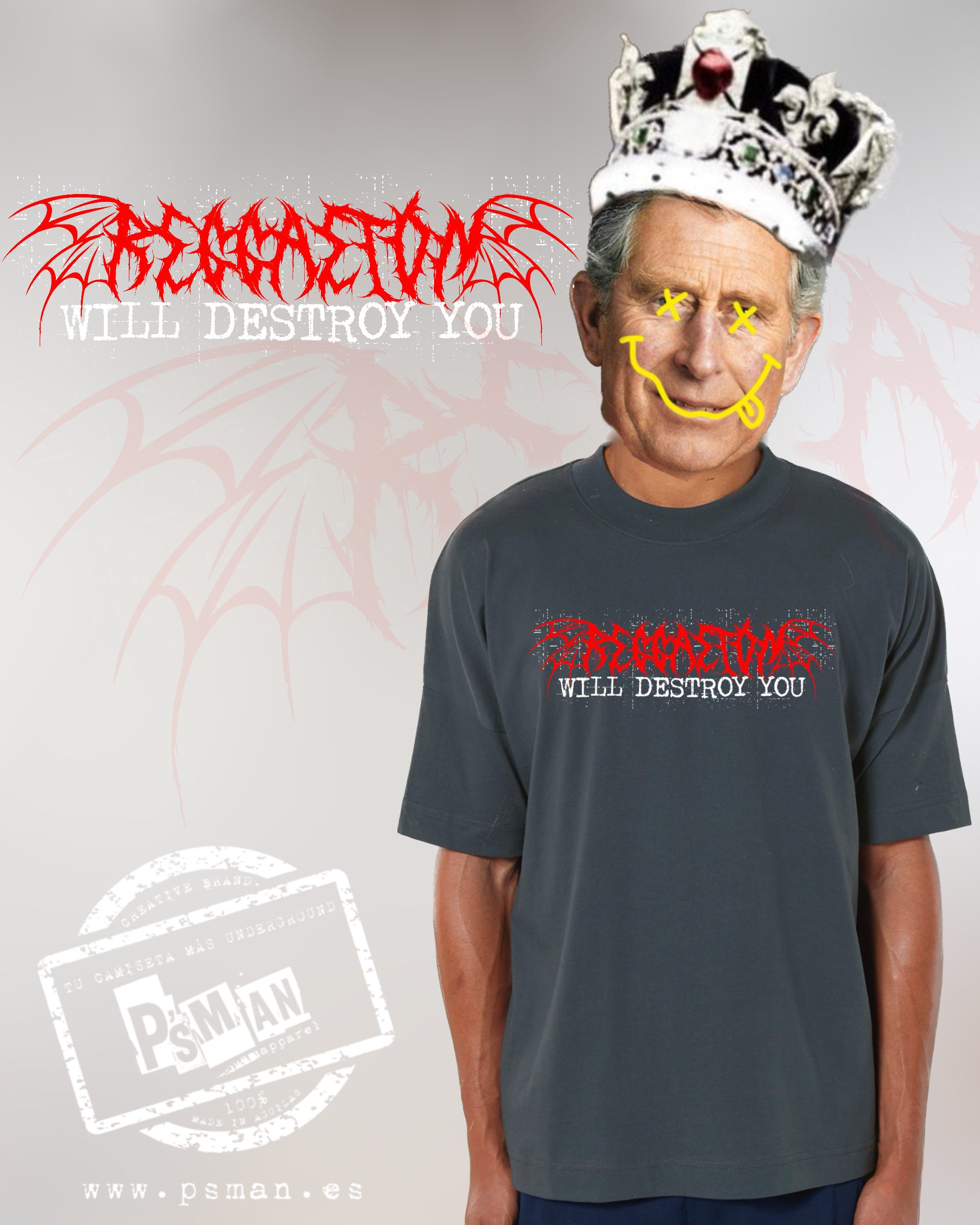 Camiseta Extragrande "Reggaeton Destroy" Niño - Imagen 2
