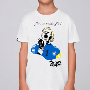 Camiseta niño "Wir brauchen eier!"